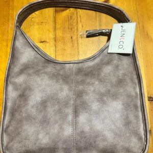 Jen & Co. Elegant Taupe Hobo Bag